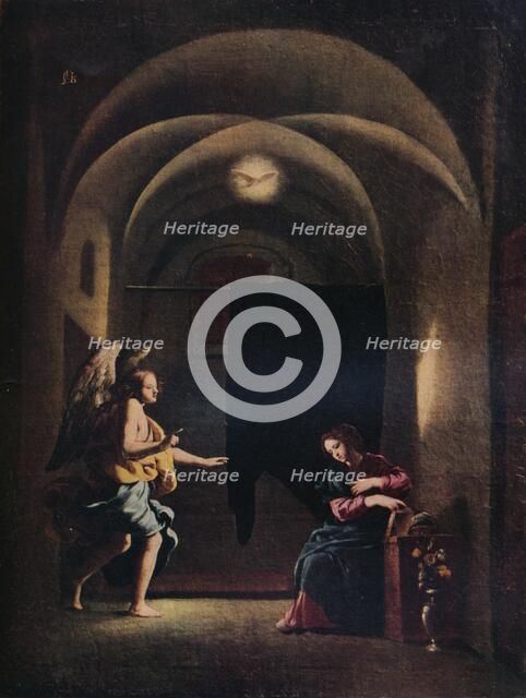 'The Annunciation', c1625-1630 (1931). Artist: Giovanni Battista Caracciolo.