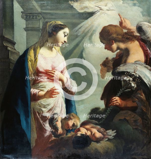 The Annunciation, c1760-1770. Creator: Francesco Capella.