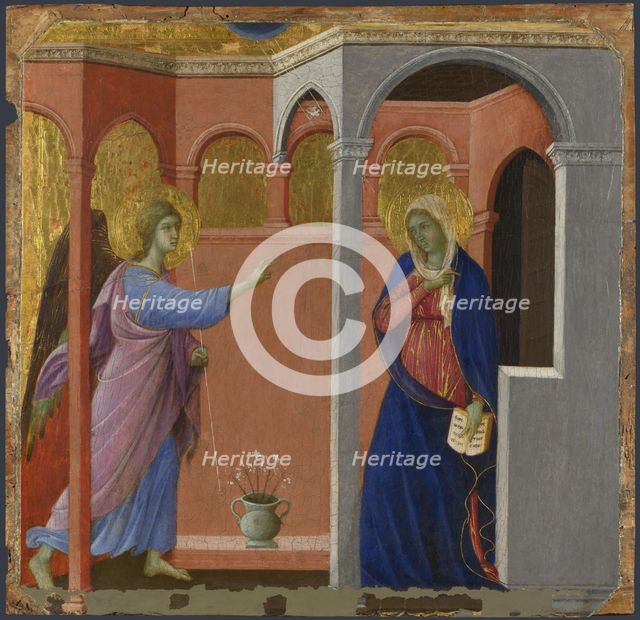 The Annunciation, ca 1308-1311. Artist: Duccio di Buoninsegna (1260-1318)