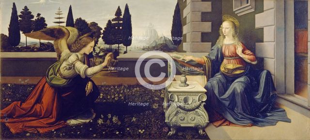 The Annunciation, ca 1471-1472. Artist: Leonardo da Vinci (1452-1519)