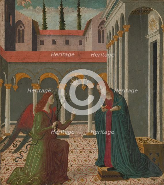 The Annunciation, ca. 1480-1500. Creator: Alesso di Benozzo.