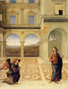 The Annunciation, ca 1498. Artist: Perugino (ca. 1450-1523)