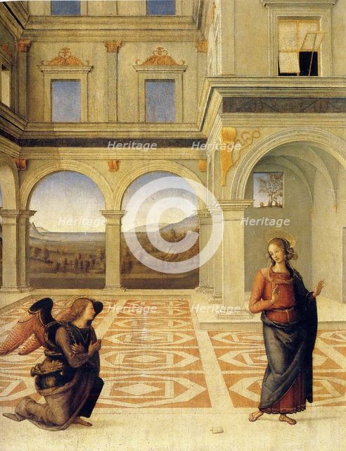 The Annunciation, ca 1498. Artist: Perugino (ca. 1450-1523)