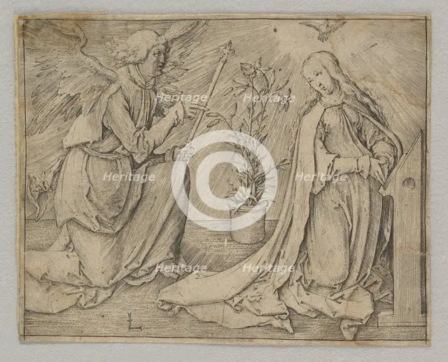 The Annunciation, ca. 1516. Creator: Lucas van Leyden.