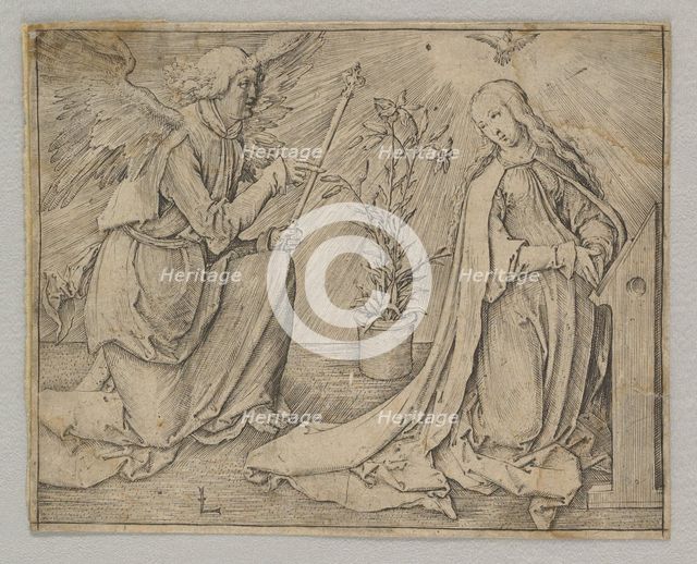 The Annunciation, ca. 1516. Creator: Lucas van Leyden.