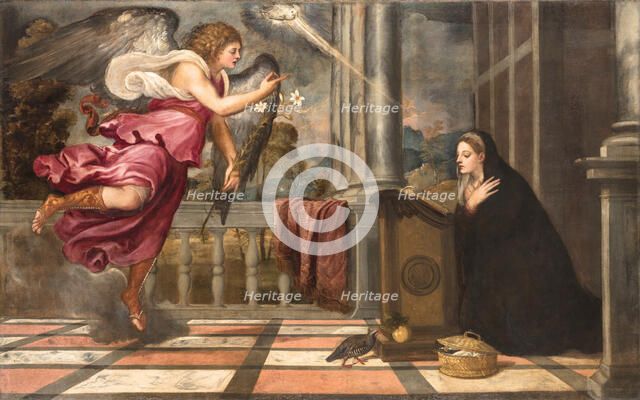 The Annunciation, ca 1538-1539. Creator: Titian (1488-1576).