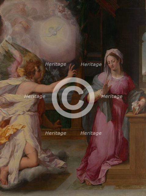 The Annunciation, ca. 1585. Creator: Peter Candid.