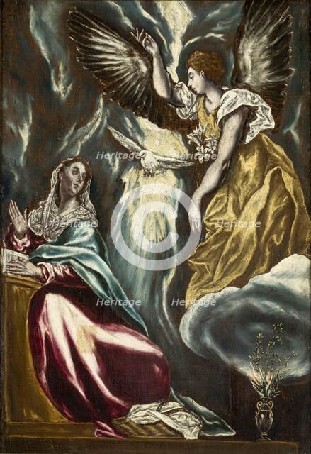The Annunciation, ca. 1600. Creator: El Greco, Dominico (1541-1614).