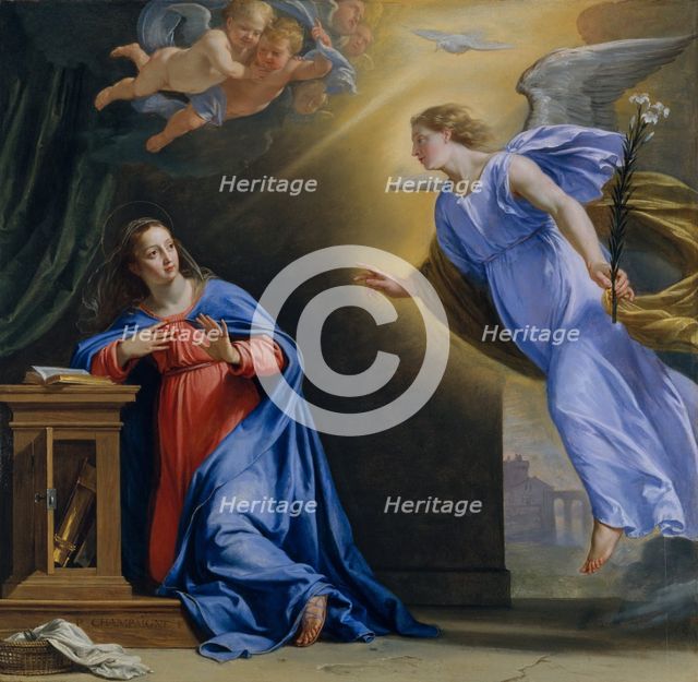 The Annunciation, ca. 1644. Creator: Philippe de Champaigne.