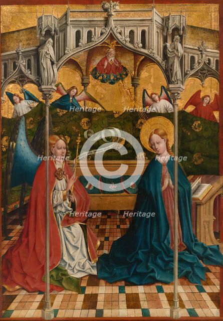 The Annunciation, Completed by 1457. Creator: Johann Koerbecke.