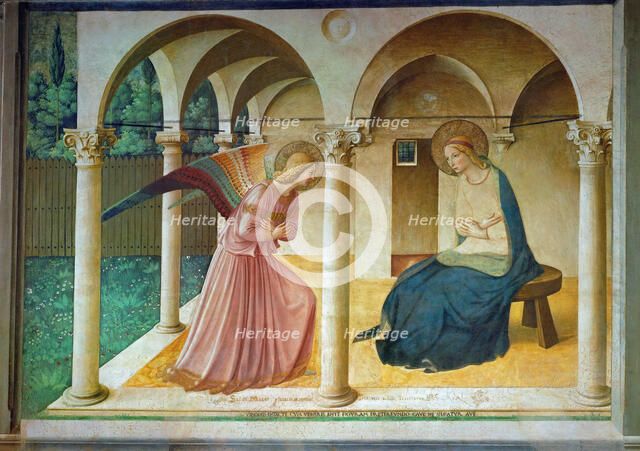 The Annunciation. Creator: Angelico, Fra Giovanni, da Fiesole (ca. 1400-1455).