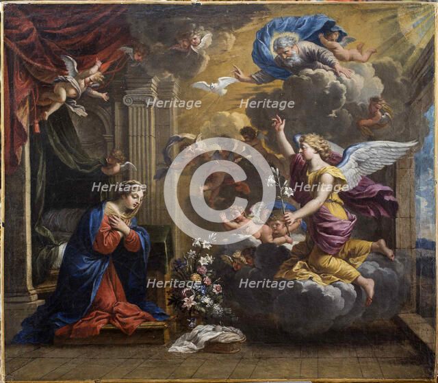 The Annunciation. Creator: Poerson, Charles (1609-1667).