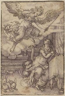 The Annunciation. Creator: Virgil Solis