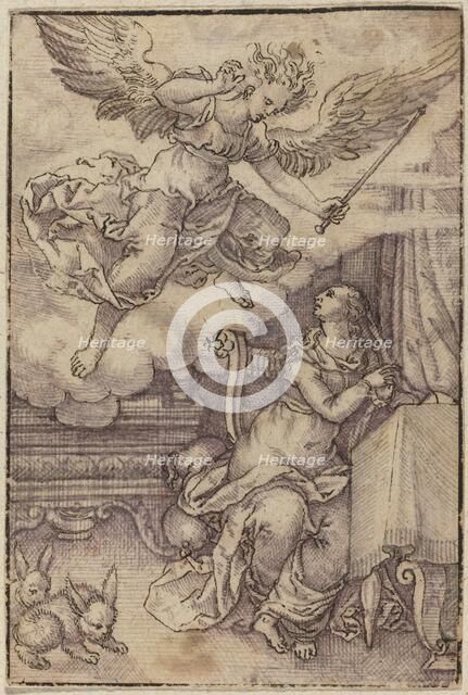 The Annunciation. Creator: Virgil Solis.