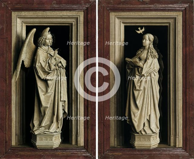 The Annunciation Diptych, 1433. Creator: Jan van Eyck.