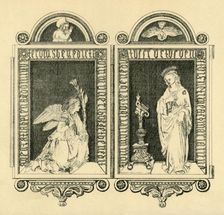 The Annunciation, diptych, mid 19th century, (1881). Creator: J P Fraser