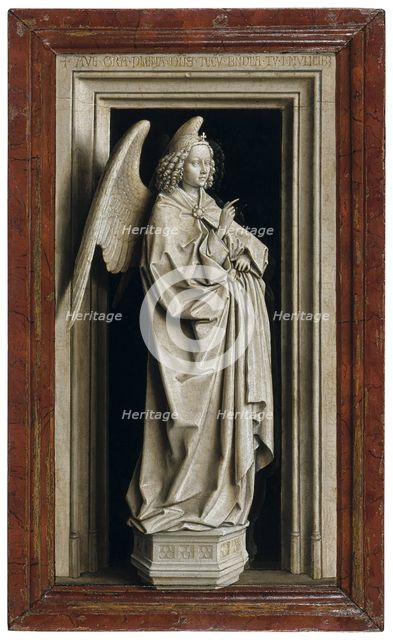 The Annunciation (Diptych, left panel), 1434-1435. Artist: Eyck, Jan van (1390-1441)