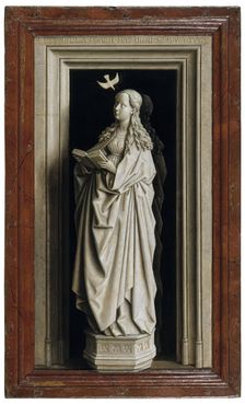 The Annunciation (Diptych, right panel), 1434-1435. Artist: Eyck, Jan van (1390-1441)