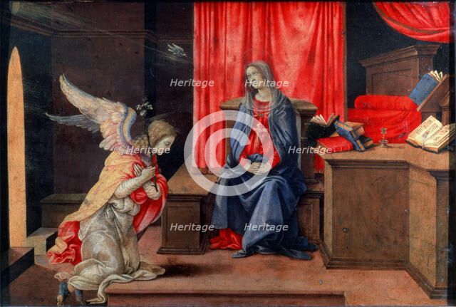 'The Annunciation', early 1490s. Artist: Filippino Lippi