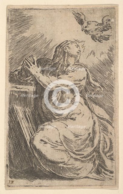 The Annunciation, early 16th century. Creator: Parmigianino.