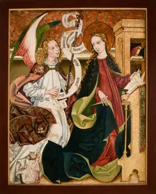 The Annunciation from the Church in Ciecina, between 1465-1515. Creator: Unknown