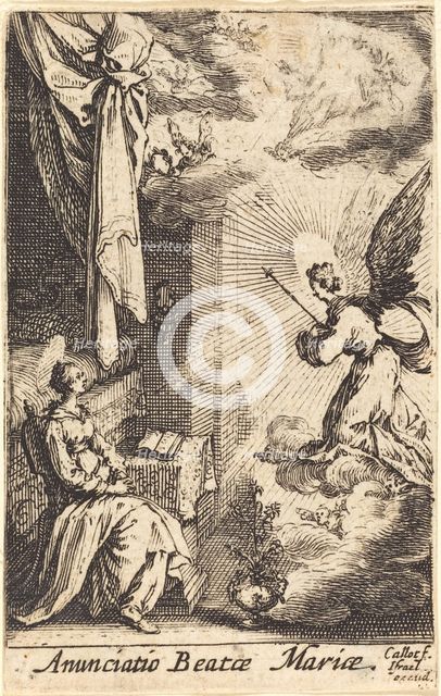 The Annunciation, in or after 1630. Creator: Jacques Callot.
