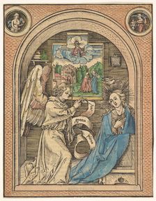 The Annunciation, late 15th-early 16th century. Creator: Hans Wechtlin the Elder