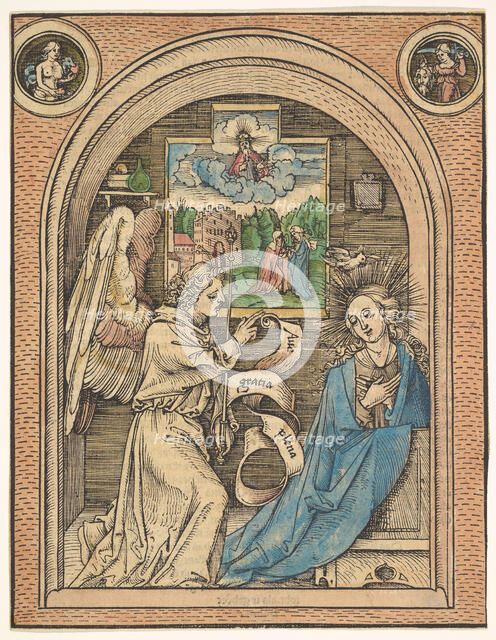 The Annunciation, late 15th-early 16th century. Creator: Hans Wechtlin the Elder.
