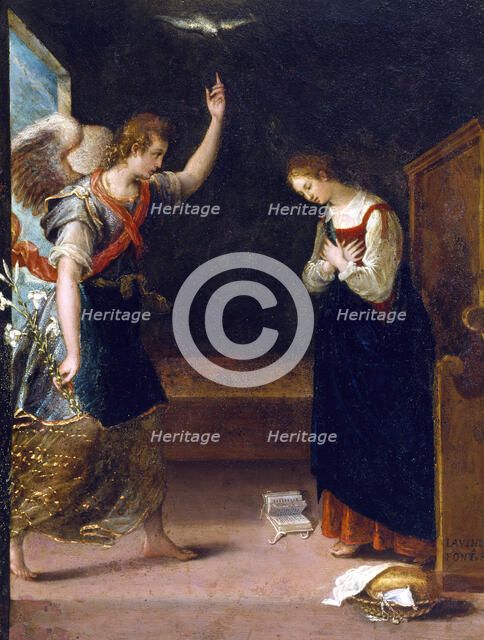 The Annunciation, late 16th century. Creator: Lavinia Fontana.