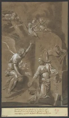 The Annunciation, late 17th century. Creator: Johann Jakob von Sandrart