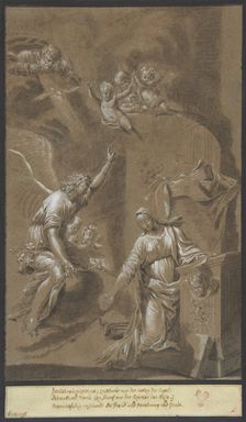 The Annunciation, late 17th century. Creator: Johann Jakob von Sandrart