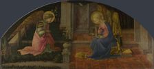 The Annunciation (Medici Panel), c. 1450. Artist: Lippi, Fra Filippo (1406-1469)