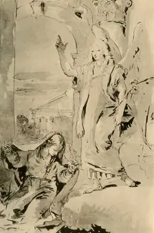 The Annunciation mid 18th century, (1928). Artist: Giovanni Battista Tiepolo