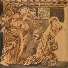 The Annunciation, mid-late 19th century. Creator: Sir Edward Coley Burne-Jones
