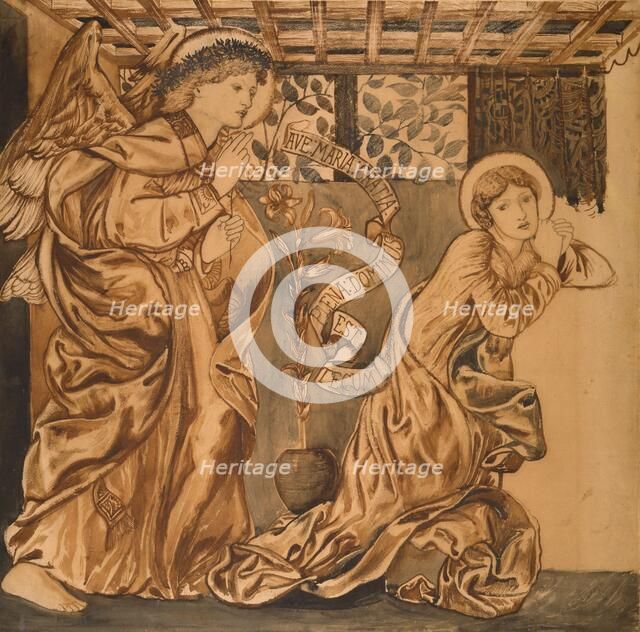 The Annunciation, mid-late 19th century. Creator: Sir Edward Coley Burne-Jones.