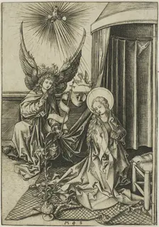 The Annunciation, n.d. Creator: Martin Schongauer