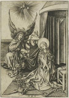The Annunciation, n.d. Creator: Martin Schongauer