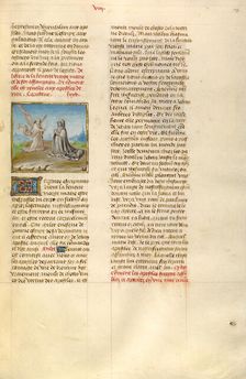 The Annunciation of the Virgin's Death; Miroir Historial, about 1475. Creator: Unknown