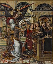 The Annunciation panel Painting attributed to the Master of Sigena