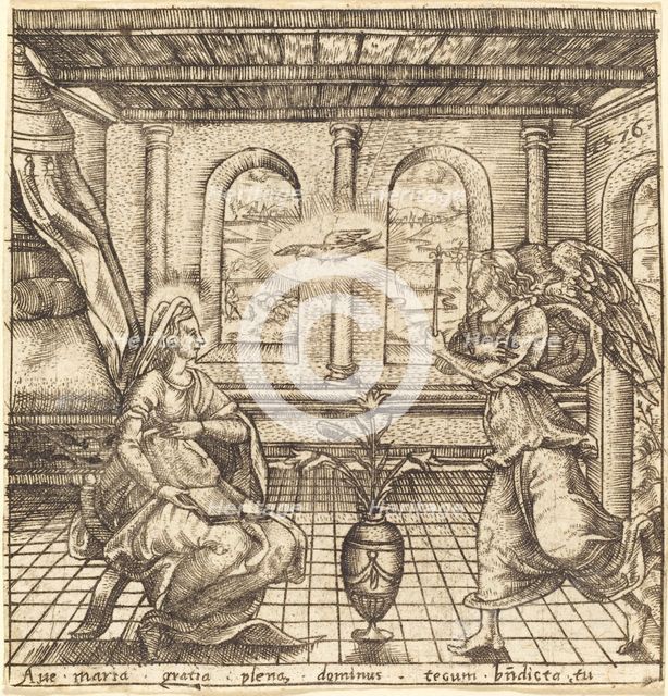The Annunciation, probably c. 1576/1580. Creator: Leonard Gaultier.