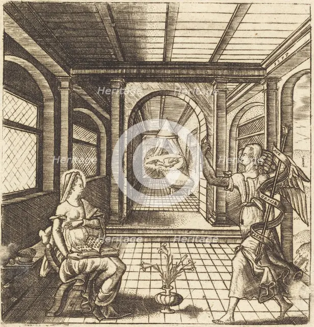 The Annunciation, probably c. 1576/1580. Creator: Leonard Gaultier.