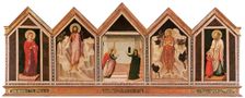 The Annunciationwith Saints Reparata, John the Baptist, Mary Magdalene and Nicholas. From the Polypt
