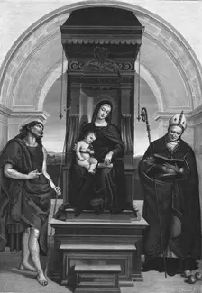 'The "Ansidei Madona", after Raphael 1891. Creator: Unknown