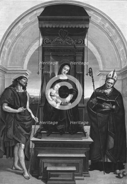 ''The "Ansidei Madona", after Raphael', 1891. Creator: Unknown.