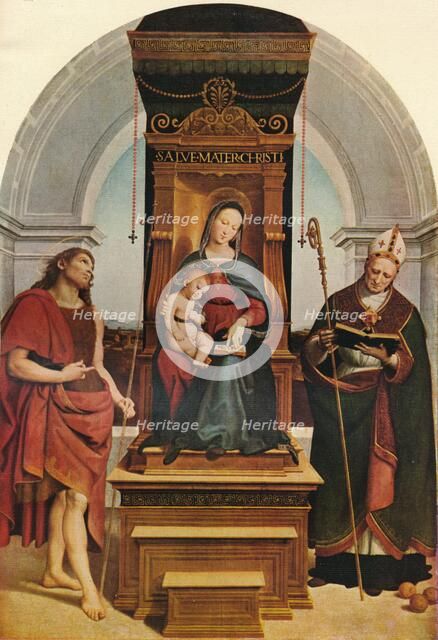 The Ansidei Madonna, 1505, (1911). Artist: Raphael