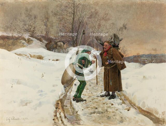 The Ant and the Grasshopper, 1875. Creator: Jehan Georges Vibert.