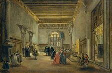 The Antechamber of the Sala del Maggior Consiglio, ca. 1765-68. Creator: Francesco Guardi