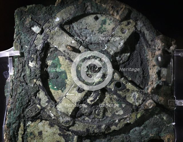 The Antikythera mechanism, 205 BC. Artist: Historic Object  
