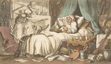 The Antiquary's Last Will and Testament (The English Dance of Death, plate 2), Ap..., April 1, 1814. Creator: Thomas Rowlandson