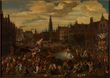 The Antwerp Ommegang, 17th century. Creator: Anonymous